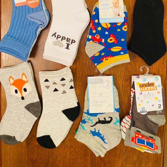 Baby Toddler Boy 1-3 Years Socks Bundles - Picture 2 of 2